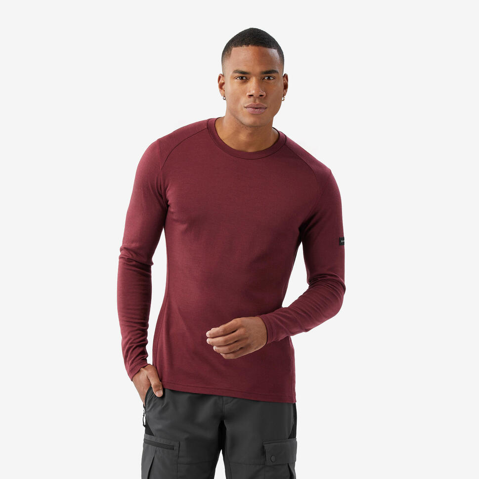 Simond Men's MT500 Long-sleeve 100% Merino Wool T-shirt