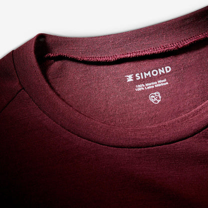 Simond Men's MT500 Long-sleeve 100% Merino Wool T-shirt