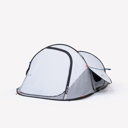 Quechua 2 Second Fresh & Black Waterproof Pop Up Camping Tent 2 Person
