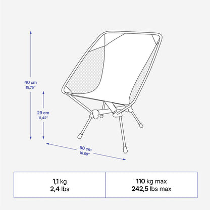 Quechua 500 Ultra-Compact Camping Chair 2026