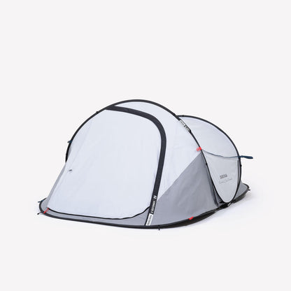 Quechua 2 Second Fresh & Black Waterproof Pop Up Camping Tent 2 Person